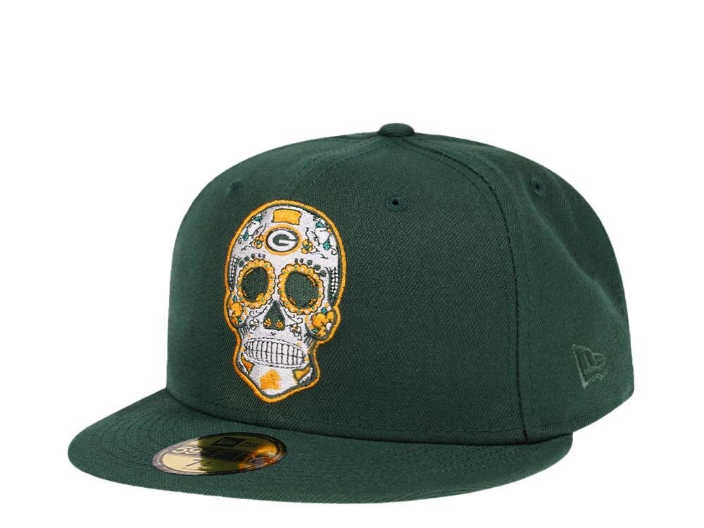 New Era Green Bay Packers Skull Edition 59Fifty Fitted Hat