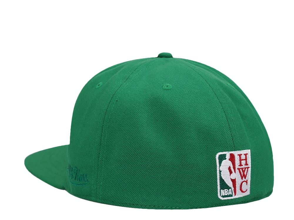 Mitchell & Ness Milwaukee Bucks Logo History Hardwood Classic Dynasty Fitted Hat