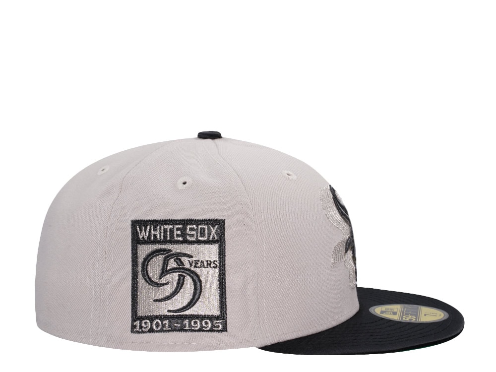 New Era Chicago White Sox 95 Years Cascading Stone Satin Brim Two Tone Edition 59Fifty Fitted Hat