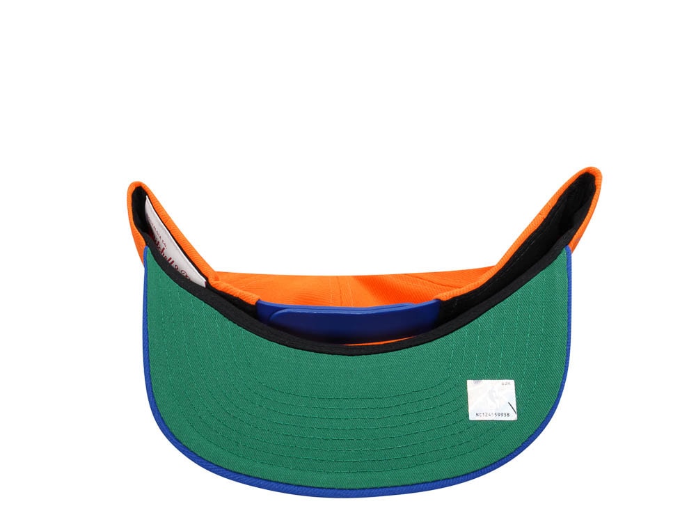 Mitchell & Ness New York Knicks Transcript Orange Two Tone Snapback Hat